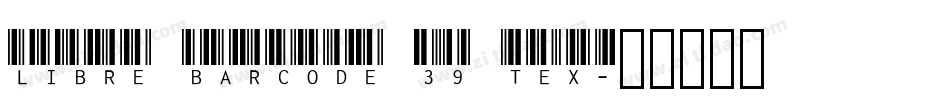 Libre Barcode 39 Tex字体转换